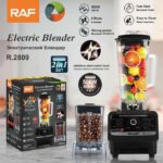 Mixeur 2400 W blender 15 vitesses 2,5 litres + moulin à épice