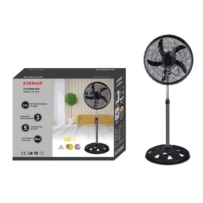 Pack de 2 ventilateurs sur pied sans télécommande 18 pouce Pack de 2 ventilateurs sur pied sans télécommande 18 pouce