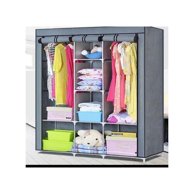 Penderie armoire de rangement tissu multicolore Penderie armoire de rangement tissu multicolore