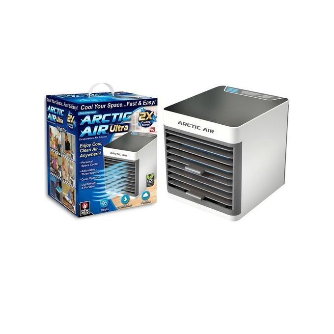 Premium Mini Air Cooler Ventilateur de Refroidissement à Eau Portable - Blanc Premium Mini Air Cooler Ventilateur de Refroidissement à Eau Portable - Blanc