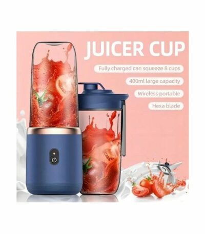 Presse-Agrumes Portable + Tasse à Jus - Petite Lame Électrique Inox