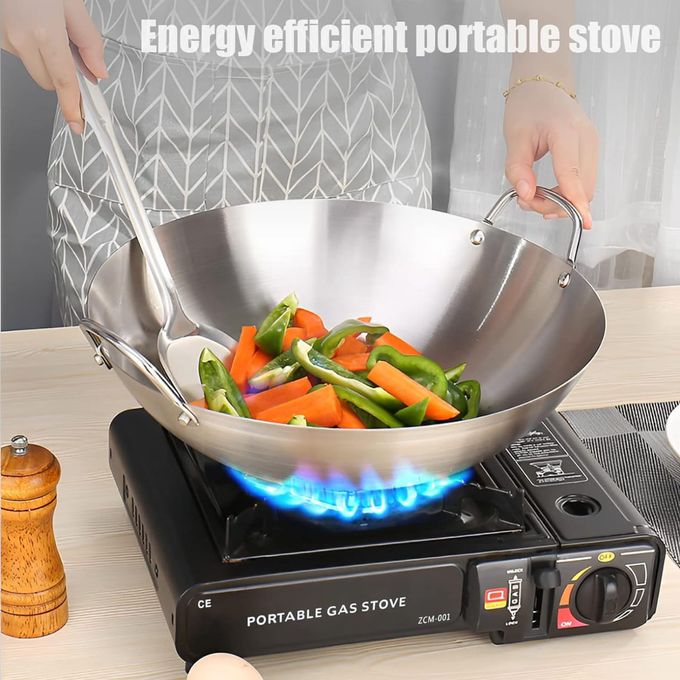 Réchaud à gaz portable pour le camping, avec d'allumage automatique Réchaud à gaz portable pour le camping, avec d'allumage automatique