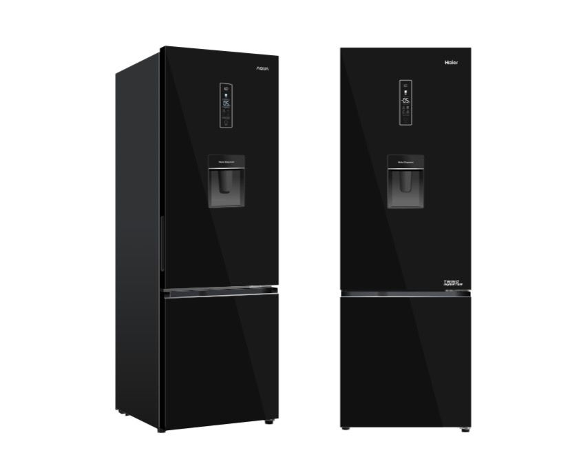 REFRIGERATEUR HAIER COMBINE AVEC FONTAINE NOIR HRF-B379 REFRIGERATEUR HAIER COMBINE AVEC FONTAINE NOIR HRF-B379