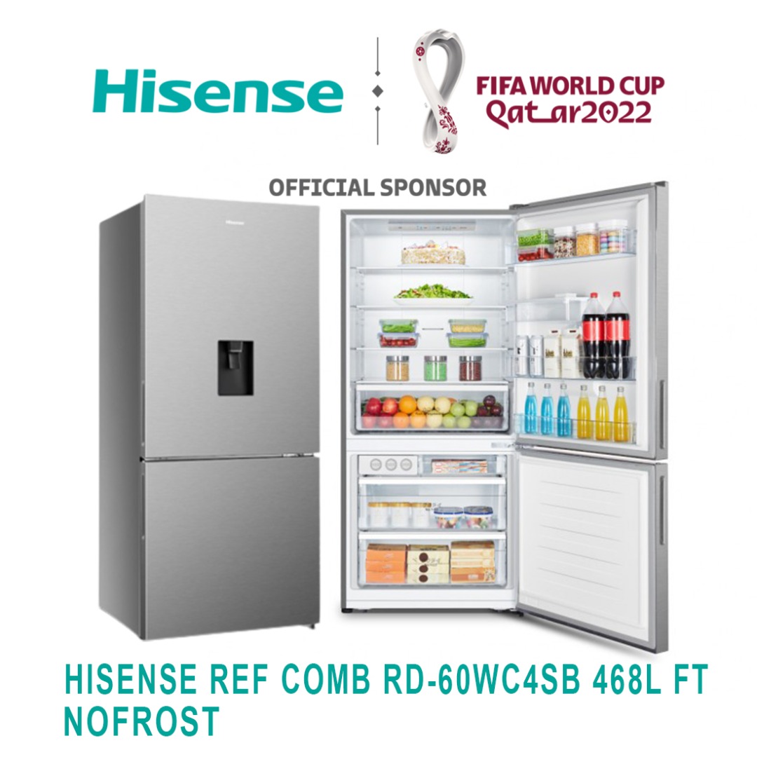 REFRIGERATEUR HISENSE COMBINE 3TIROIRS AVEC FONTAINE 468L NOFROST GRIS RD60WC4SB REFRIGERATEUR HISENSE COMBINE 3TIROIRS AVEC FONTAINE 468L NOFROST GRIS RD60WC4SB