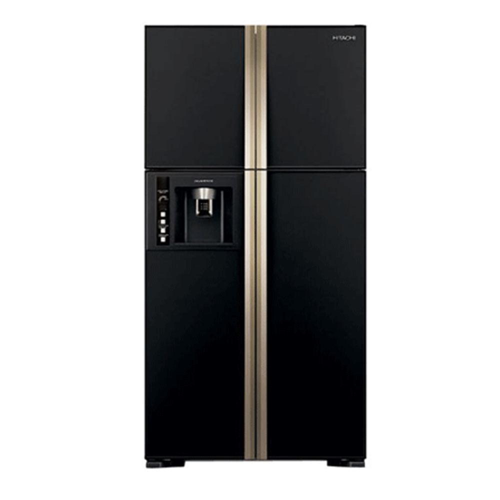 REFRIGERATEUR HITACHI SIDE BY SIDE 2PORTES NOIR RS800PB0 REFRIGERATEUR HITACHI SIDE BY SIDE 2PORTES NOIR RS800PB0