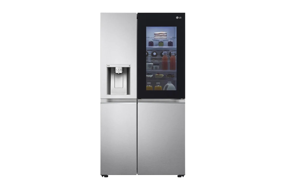 REFRIGERATEUR LG SIDE BY SIDE KNOCK KNOCK AVEC FONTAINE GRIS GCX257CSES REFRIGERATEUR LG SIDE BY SIDE KNOCK KNOCK AVEC FONTAINE GRIS GCX257CSES