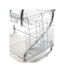 Séchoir à vaisselle à 2 Niveaux - Égouttoir - Acier chrome - Argenté