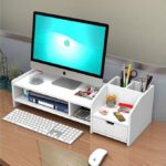 Support de bureau multifonctionnel, support de rangement à tiroir simple, support d'ordinateur