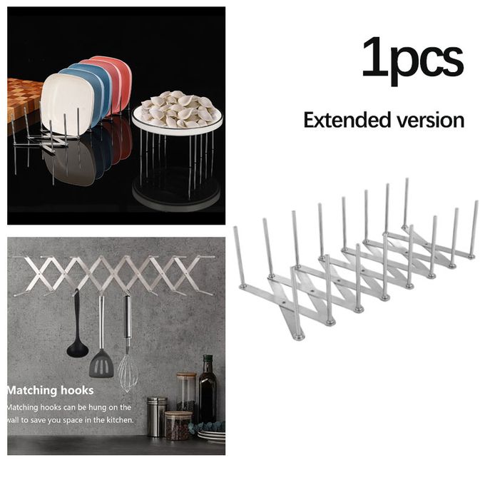 Support De Couvercle De Casserole/support D'assiette En Acier Inoxydable, Support De Rangement Réglable Support De Couvercle De Casserole/support D'assiette En Acier Inoxydable, Support De Rangement Réglable