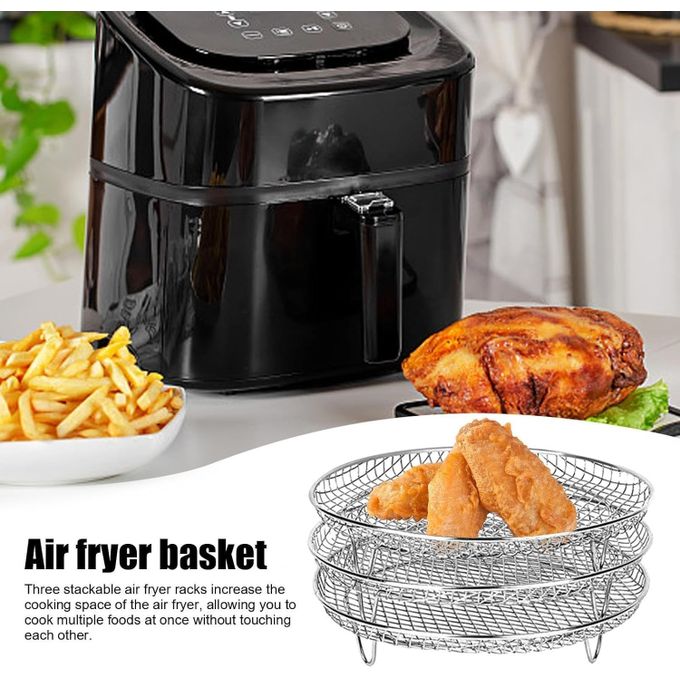 Support De Cuisson/déshydratation Pour Friteuse à Air à Trois Couches, Adapté à L'autocuiseur De Friteuse à Air Support De Cuisson/déshydratation Pour Friteuse à Air à Trois Couches, Adapté à L'autocuiseur De Friteuse à Air