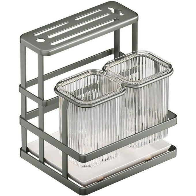 Support mural pour couverts de cuisine, étagère à ustensiles de cuisine, support mural pour ustensiles de table pour cuisines et restaurants (gris) Support mural pour couverts de cuisine, étagère à ustensiles de cuisine, support mural pour ustensiles de table pour cuisines et restaurants (gris)