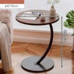 Table basse ronde, 1 petite table d'appoint, table d'appoint pour petits espaces, table basse en bois, table de chevet rustique, table de chevet, table basse, table à goûter