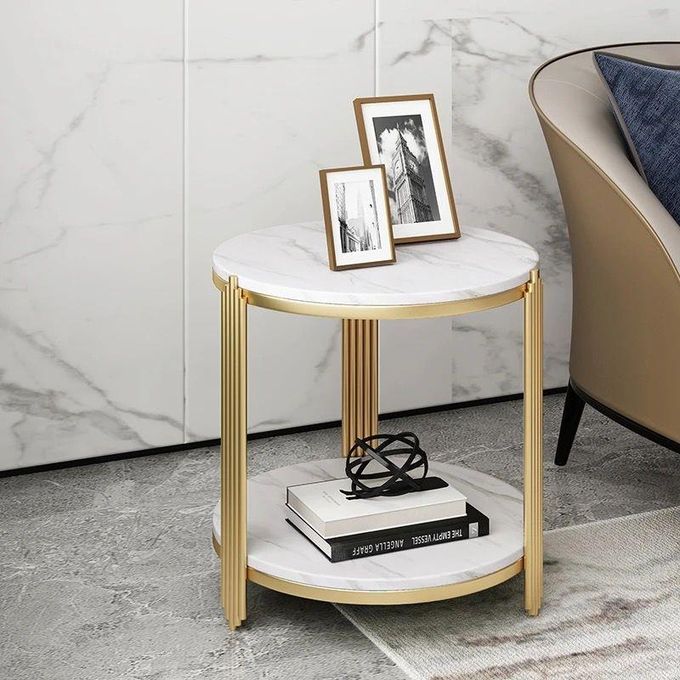 Table d'appoint pour salon et chambre a coucher en metal et bois Table d'appoint pour salon et chambre a coucher en metal et bois