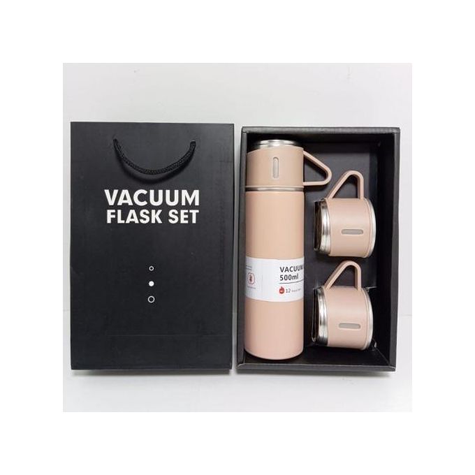 thermos en Inox et couvercle 3 tasses pour boissons chaudes et froides 500 ml thermos en Inox et couvercle 3 tasses pour boissons chaudes et froides 500 ml