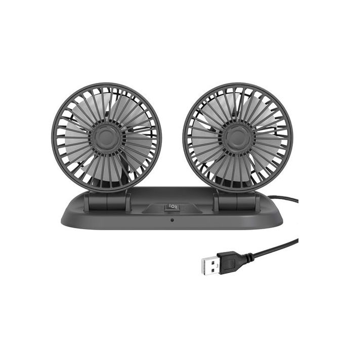 Ventilateur de refroidissement électrique pliant à double tête de voiture Ventilateur de refroidissement électrique pliant à double tête de voiture