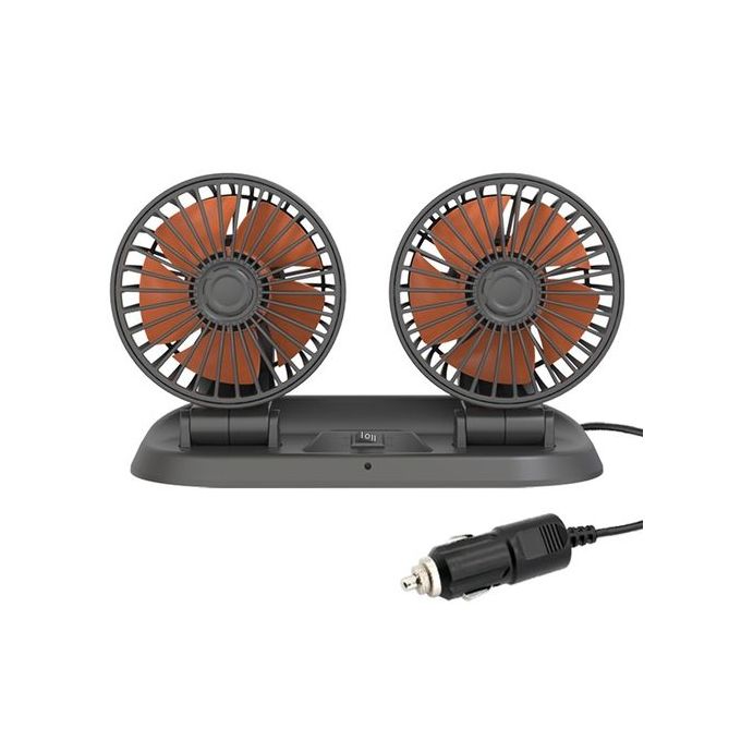 Ventilateur de refroidissement électrique pliant à double tête de voiture Ventilateur de refroidissement électrique pliant à double tête de voiture