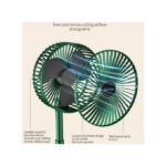 Ventilateur sur pied rétractable,Style : Rechargeable