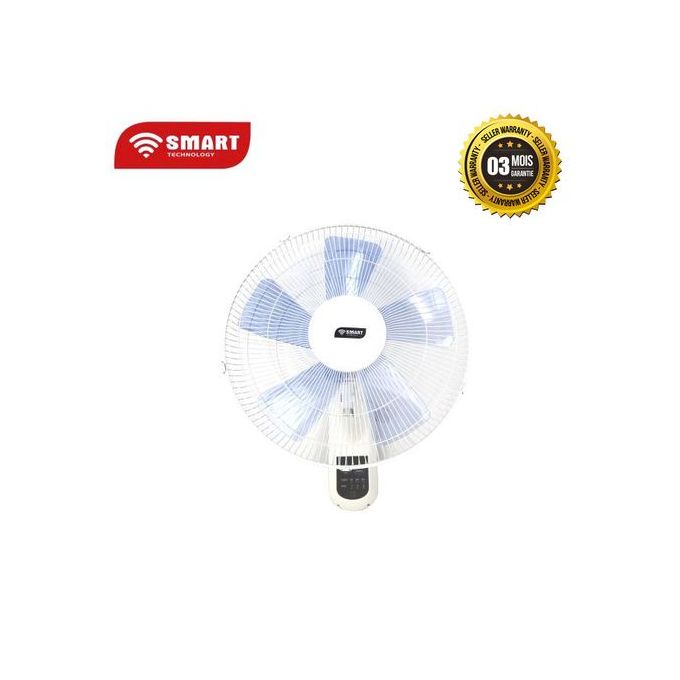 Ventilateurs Mural 16 Pouce+Télécommande - STV-1654WRCC - Blanc - Garantie 3Mois Ventilateurs Mural 16 Pouce+Télécommande - STV-1654WRCC - Blanc - Garantie 3Mois