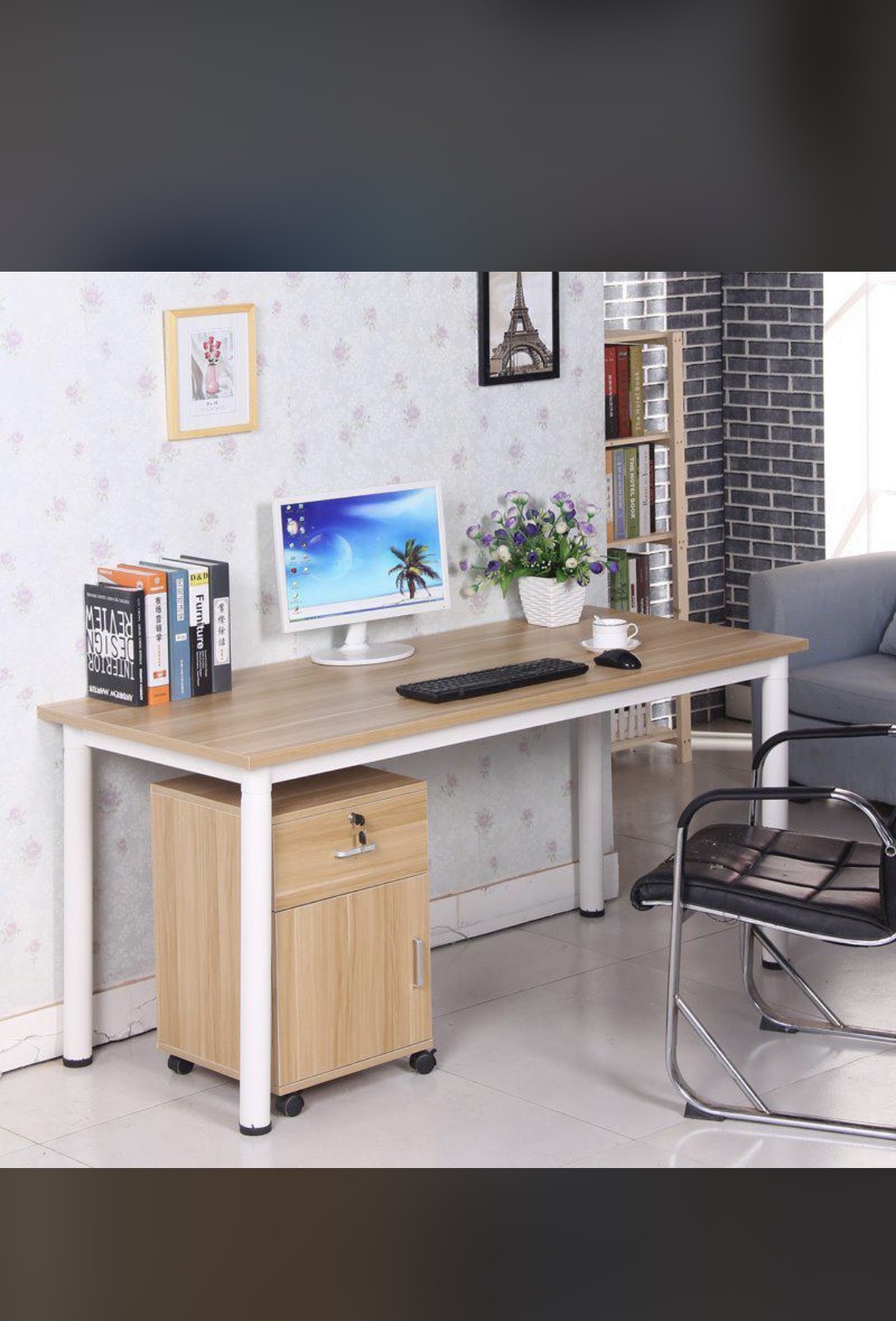 Bureau 1m40 avec Caisson Bureau 1m40 avec Caisson