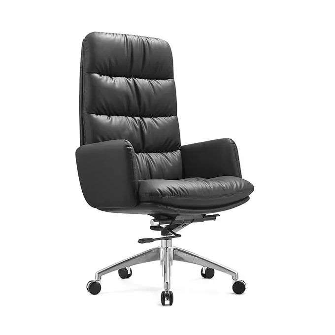 Fauteuil Ministre en Simili Cuir Noir Fauteuil Ministre en Simili Cuir Noir