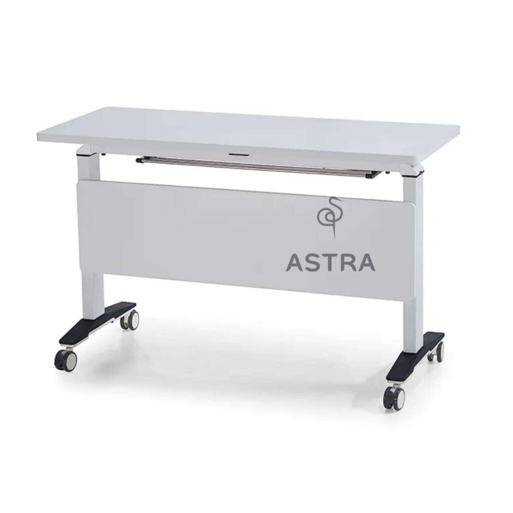 table de formation rabattable ASTRA blanche avec roulettes à Dakar - Sénégal - Lenix