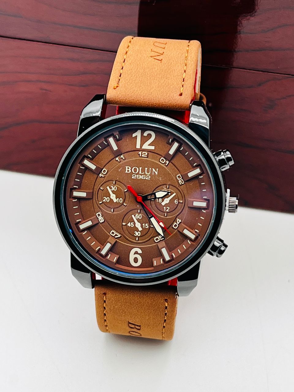 MONTRE Montre BOLUN Marron Clair – Image 1